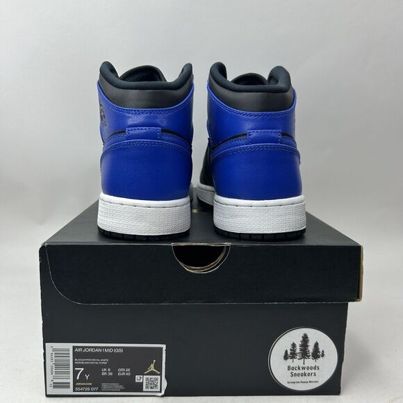 Nike Shoes Air Jordan 1 Mid Retro GS “Hyper Royal” 2023 - Picture 4 of 5